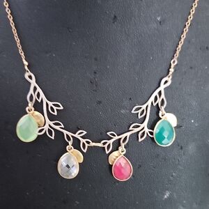 Danique Jewelry Gold Filled Birthstone Family Tree Necklace